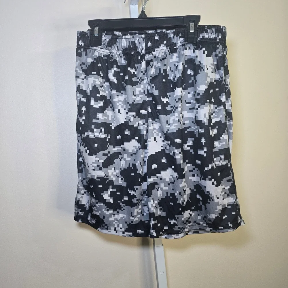 Athletic Works Boys XL 14-16 Active Shorts Bundle 5pk Digital Camo DriWorks Mesh
